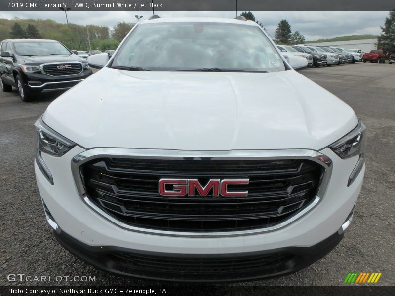 Summit White / Jet Black 2019 GMC Terrain SLE AWD
