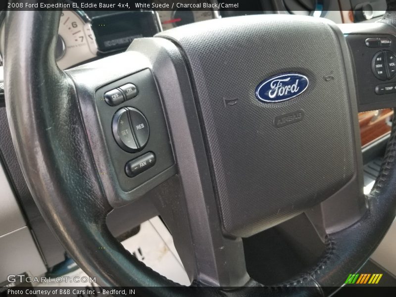 White Suede / Charcoal Black/Camel 2008 Ford Expedition EL Eddie Bauer 4x4