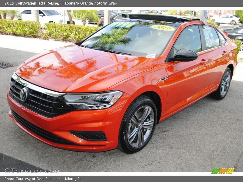 Habanero Orange / Storm Gray 2019 Volkswagen Jetta R-Line