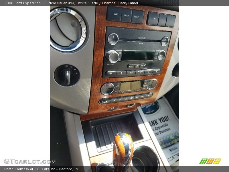 White Suede / Charcoal Black/Camel 2008 Ford Expedition EL Eddie Bauer 4x4
