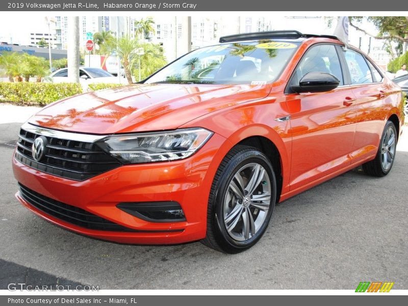 Habanero Orange / Storm Gray 2019 Volkswagen Jetta R-Line