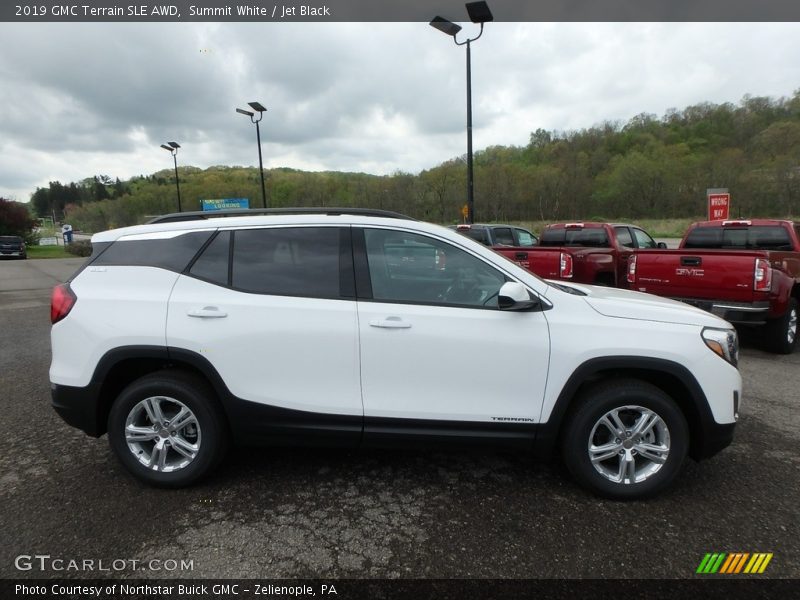 Summit White / Jet Black 2019 GMC Terrain SLE AWD