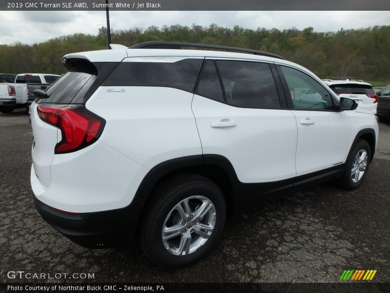 Summit White / Jet Black 2019 GMC Terrain SLE AWD