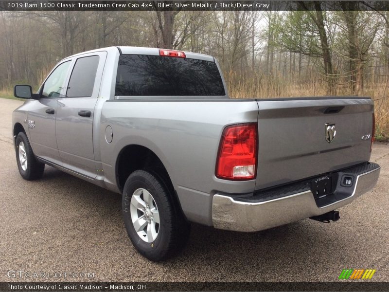 Billett Silver Metallic / Black/Diesel Gray 2019 Ram 1500 Classic Tradesman Crew Cab 4x4