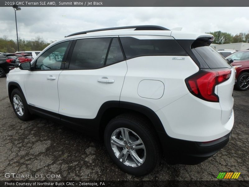 Summit White / Jet Black 2019 GMC Terrain SLE AWD