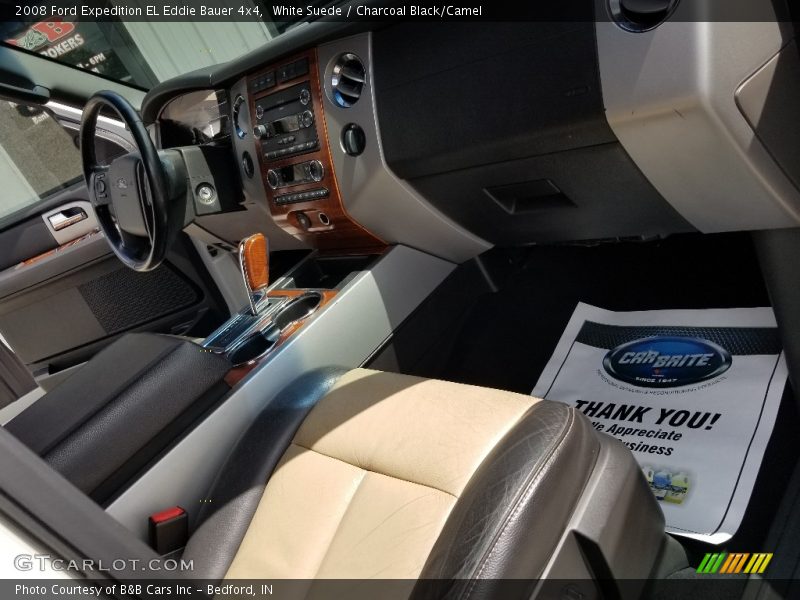 White Suede / Charcoal Black/Camel 2008 Ford Expedition EL Eddie Bauer 4x4