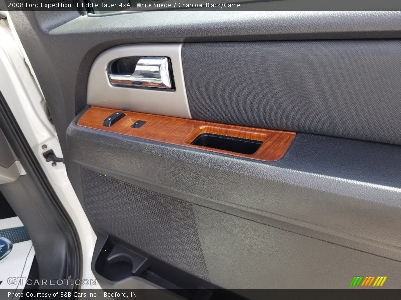 White Suede / Charcoal Black/Camel 2008 Ford Expedition EL Eddie Bauer 4x4