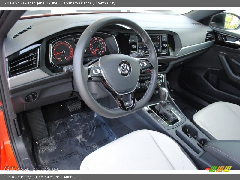 Habanero Orange / Storm Gray 2019 Volkswagen Jetta R-Line