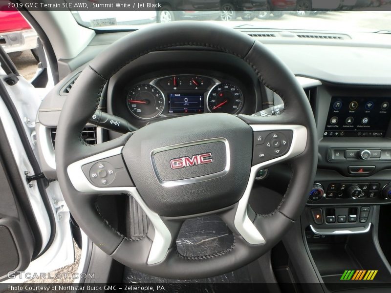 Summit White / Jet Black 2019 GMC Terrain SLE AWD