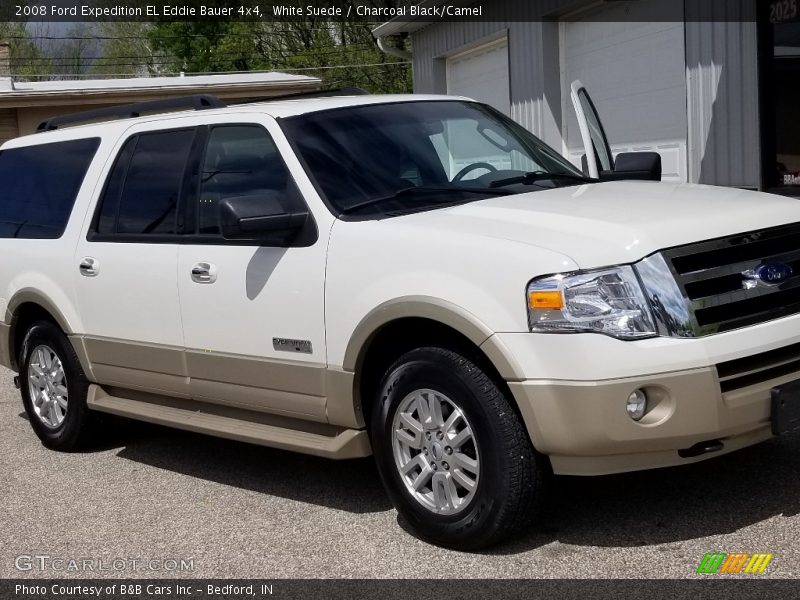 White Suede / Charcoal Black/Camel 2008 Ford Expedition EL Eddie Bauer 4x4