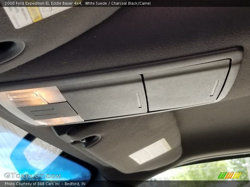 White Suede / Charcoal Black/Camel 2008 Ford Expedition EL Eddie Bauer 4x4