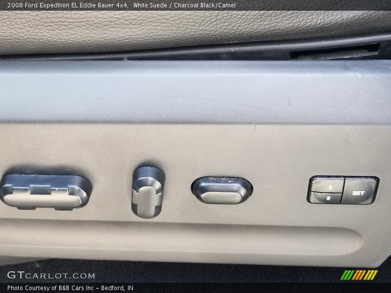 White Suede / Charcoal Black/Camel 2008 Ford Expedition EL Eddie Bauer 4x4