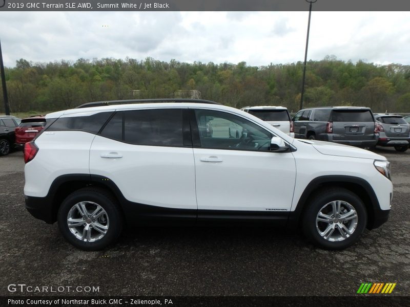 Summit White / Jet Black 2019 GMC Terrain SLE AWD