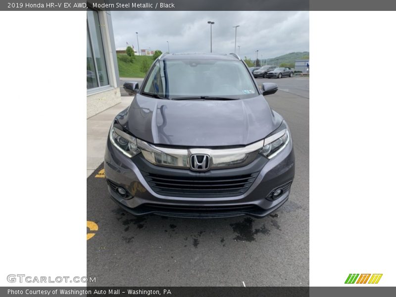Modern Steel Metallic / Black 2019 Honda HR-V EX AWD