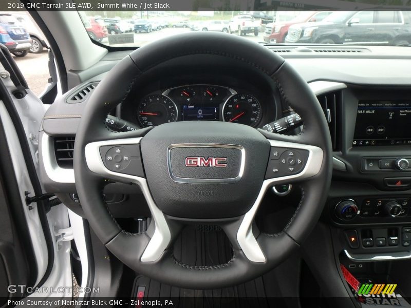 Summit White / Jet Black 2019 GMC Terrain SLE AWD