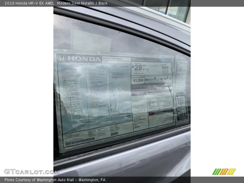 Modern Steel Metallic / Black 2019 Honda HR-V EX AWD