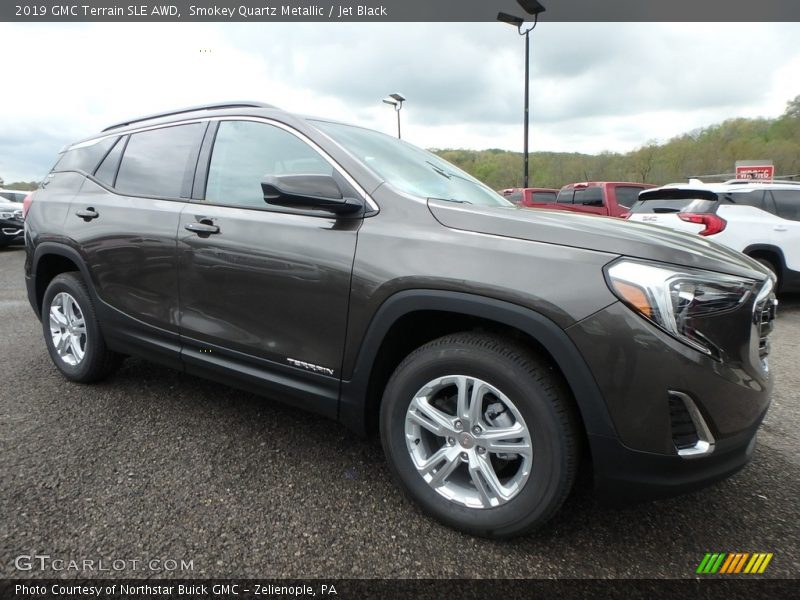 Smokey Quartz Metallic / Jet Black 2019 GMC Terrain SLE AWD