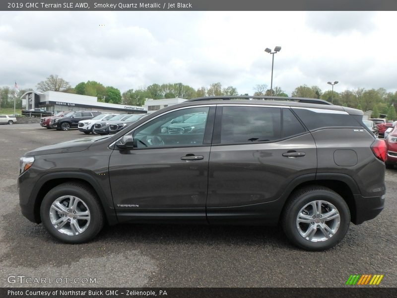 Smokey Quartz Metallic / Jet Black 2019 GMC Terrain SLE AWD