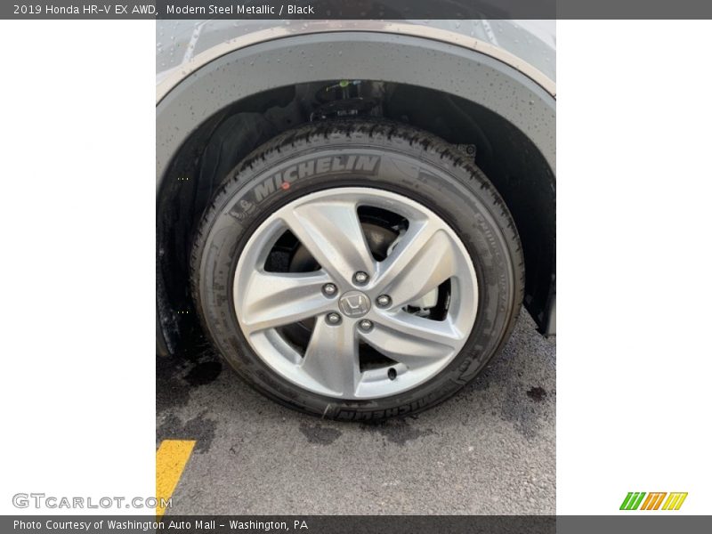 Modern Steel Metallic / Black 2019 Honda HR-V EX AWD