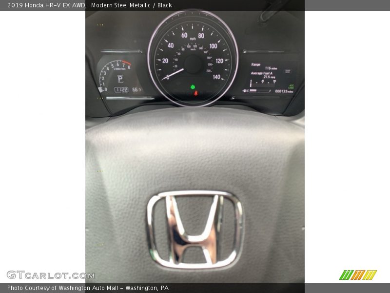Modern Steel Metallic / Black 2019 Honda HR-V EX AWD