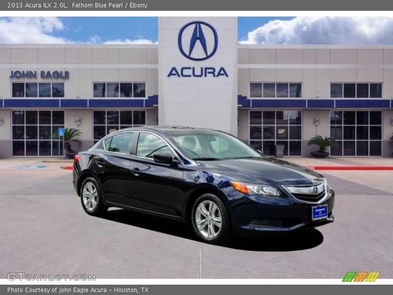 Fathom Blue Pearl / Ebony 2013 Acura ILX 2.0L
