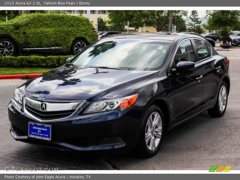 Fathom Blue Pearl / Ebony 2013 Acura ILX 2.0L