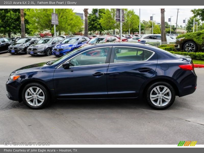 Fathom Blue Pearl / Ebony 2013 Acura ILX 2.0L