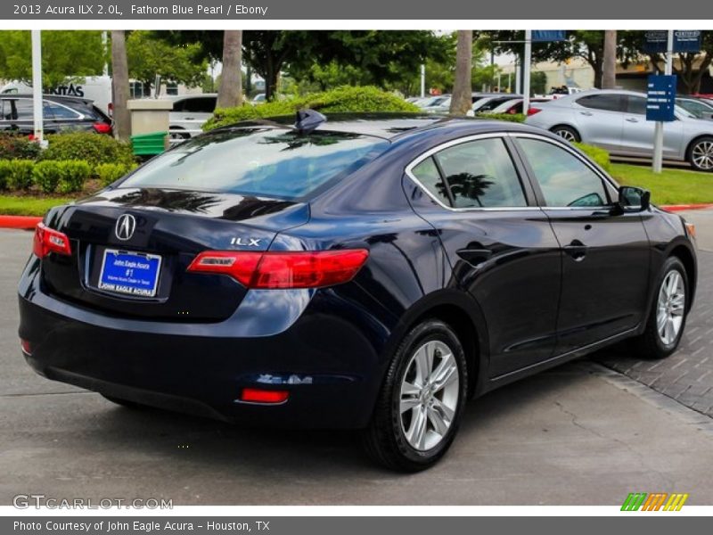 Fathom Blue Pearl / Ebony 2013 Acura ILX 2.0L