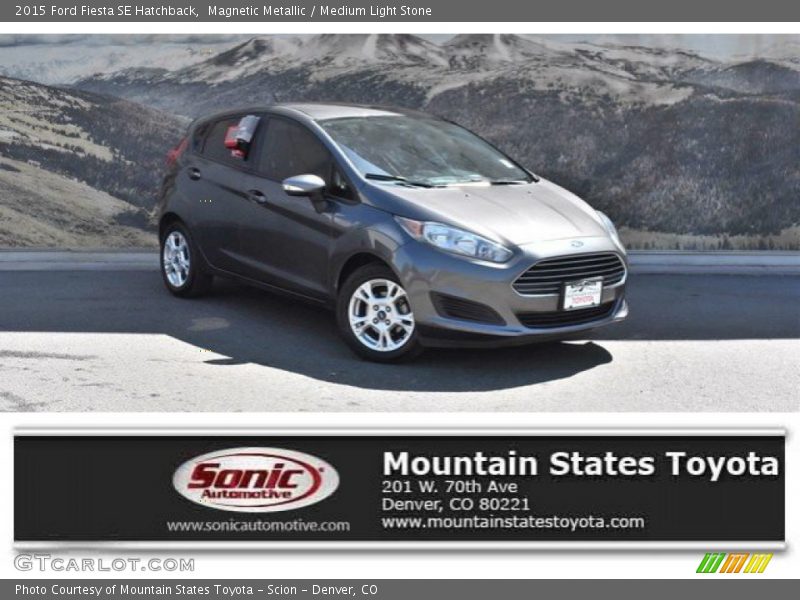 Magnetic Metallic / Medium Light Stone 2015 Ford Fiesta SE Hatchback
