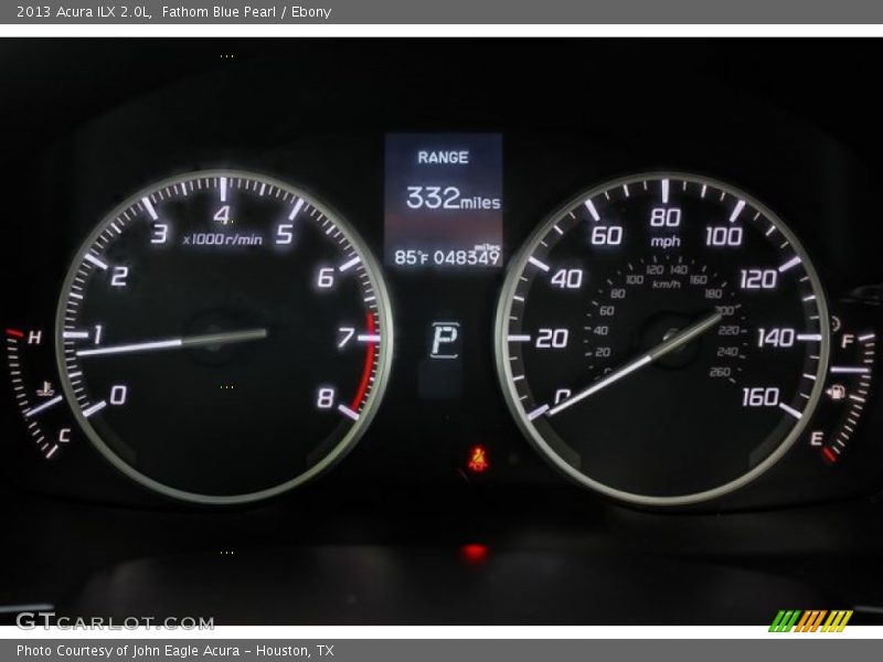 Fathom Blue Pearl / Ebony 2013 Acura ILX 2.0L