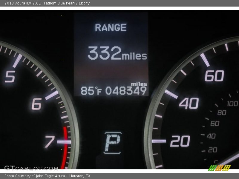 Fathom Blue Pearl / Ebony 2013 Acura ILX 2.0L