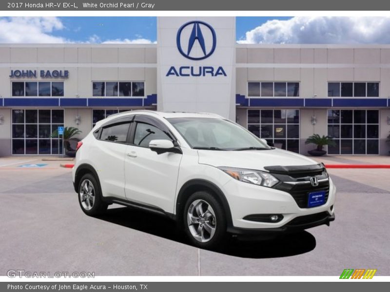 White Orchid Pearl / Gray 2017 Honda HR-V EX-L