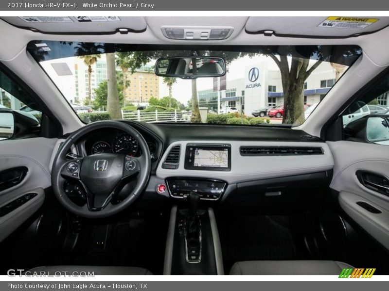White Orchid Pearl / Gray 2017 Honda HR-V EX-L