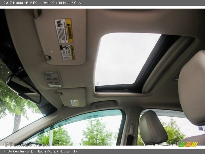 White Orchid Pearl / Gray 2017 Honda HR-V EX-L