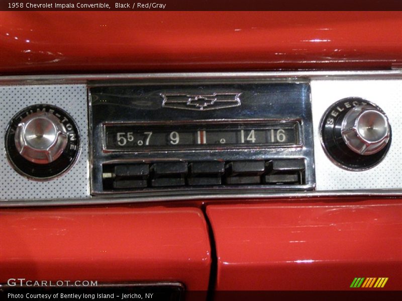 Black / Red/Gray 1958 Chevrolet Impala Convertible