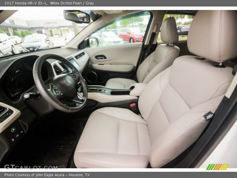 White Orchid Pearl / Gray 2017 Honda HR-V EX-L