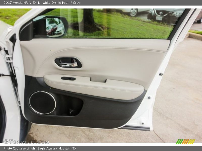 White Orchid Pearl / Gray 2017 Honda HR-V EX-L