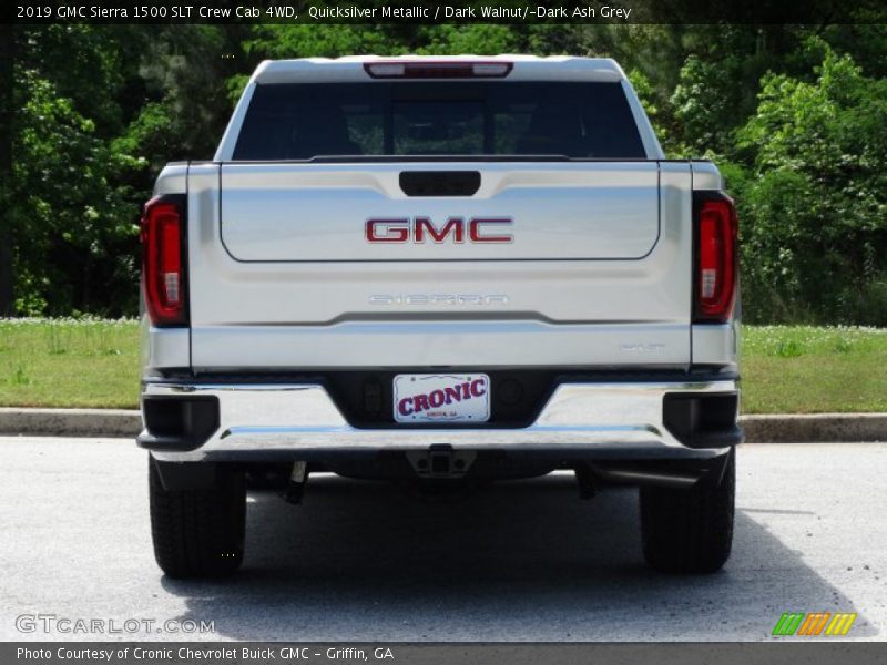 Quicksilver Metallic / Dark Walnut/­Dark Ash Grey 2019 GMC Sierra 1500 SLT Crew Cab 4WD