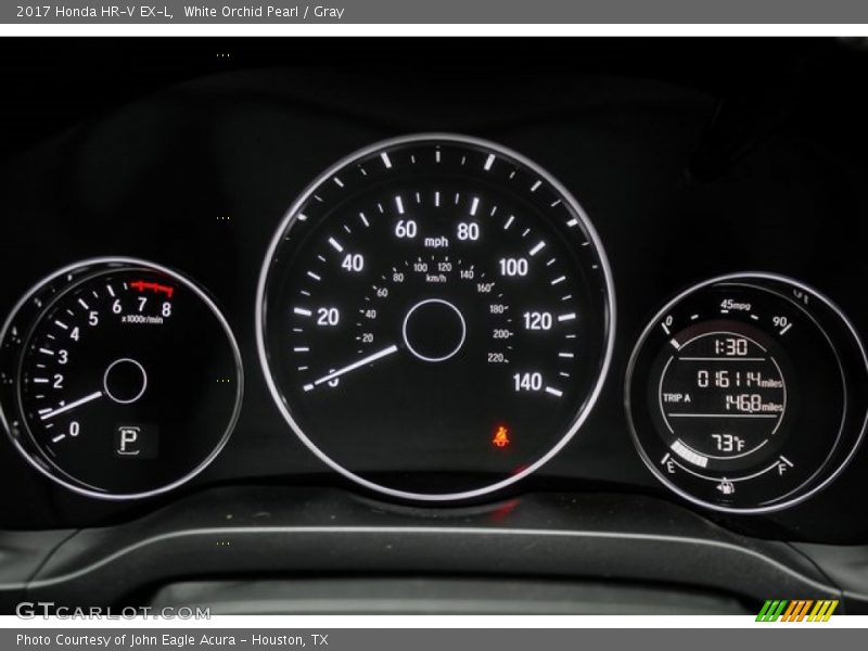 White Orchid Pearl / Gray 2017 Honda HR-V EX-L