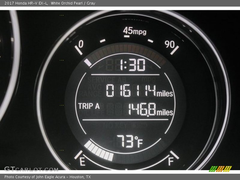 White Orchid Pearl / Gray 2017 Honda HR-V EX-L