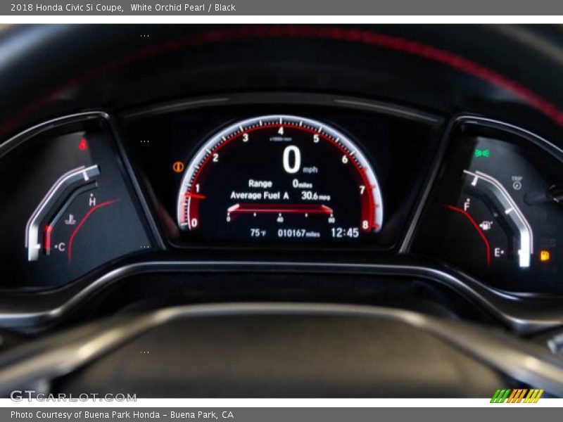White Orchid Pearl / Black 2018 Honda Civic Si Coupe