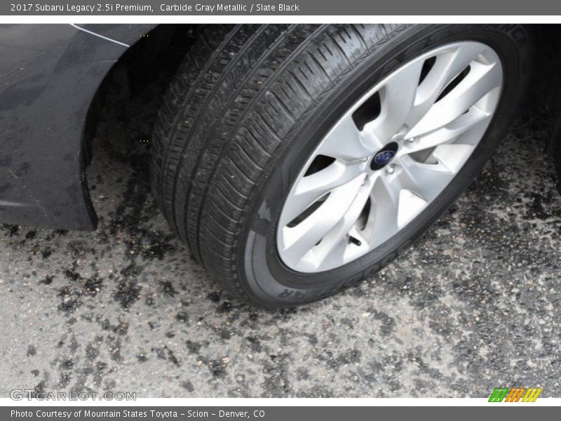 Carbide Gray Metallic / Slate Black 2017 Subaru Legacy 2.5i Premium