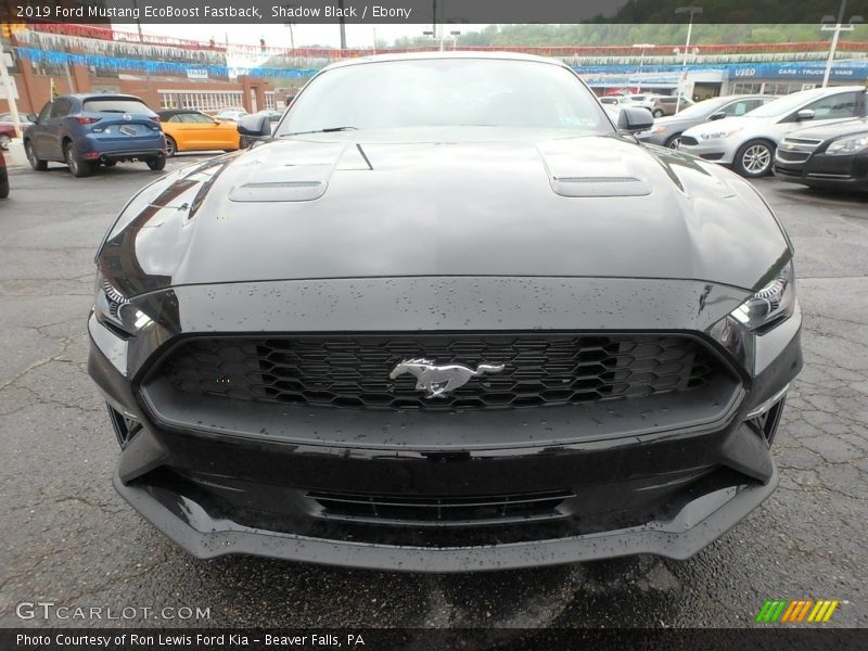 Shadow Black / Ebony 2019 Ford Mustang EcoBoost Fastback