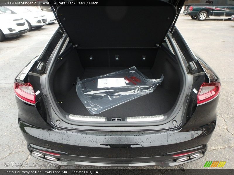 Aurora Black Pearl / Black 2019 Kia Stinger 2.0L AWD
