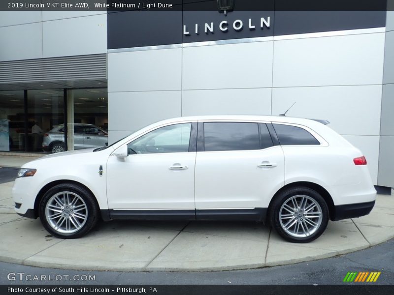 White Platinum / Light Dune 2019 Lincoln MKT Elite AWD
