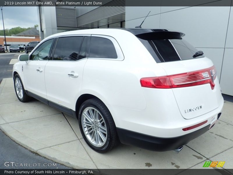 White Platinum / Light Dune 2019 Lincoln MKT Elite AWD