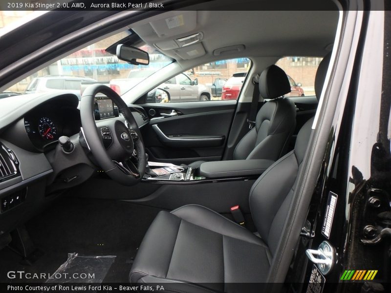 Front Seat of 2019 Stinger 2.0L AWD