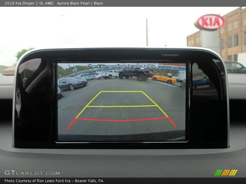 Aurora Black Pearl / Black 2019 Kia Stinger 2.0L AWD