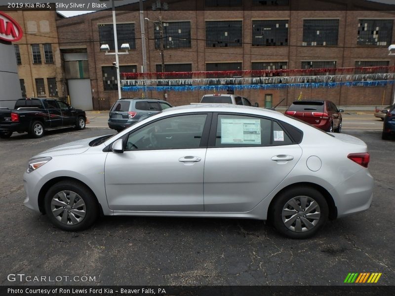 Silky Silver / Black 2019 Kia Rio S