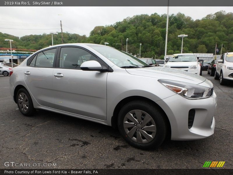 Silky Silver / Black 2019 Kia Rio S